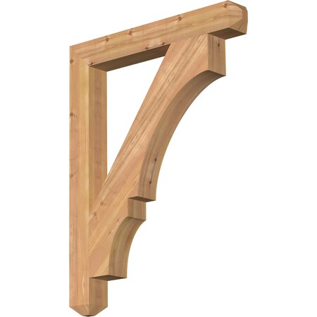 Ekena Millwork Balboa Craftsman Smooth Bracket, Western Red Cedar, 3 1/2"W x 28"D x 36"H BKT04X28X36BOA04SWR